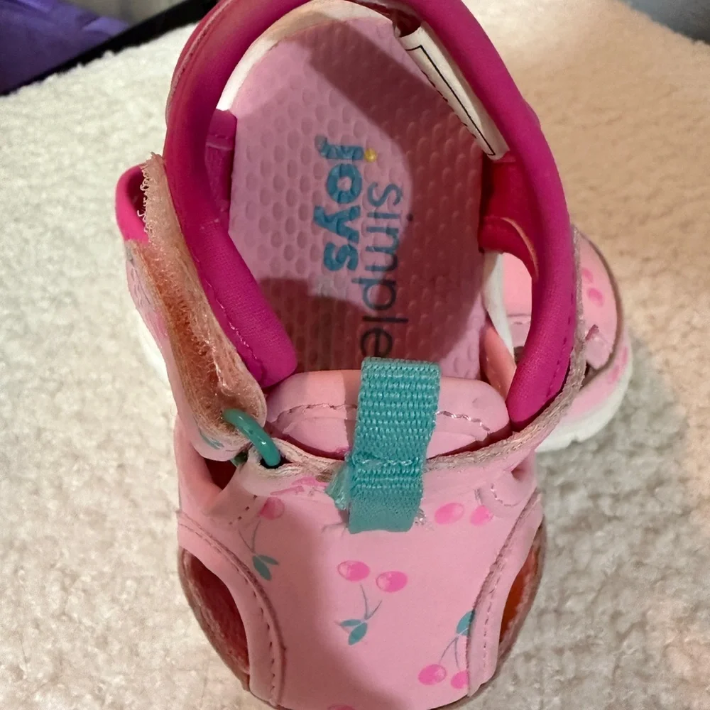 Carter's Pink Sandals with Velcro Closure - Picture 5 of 6